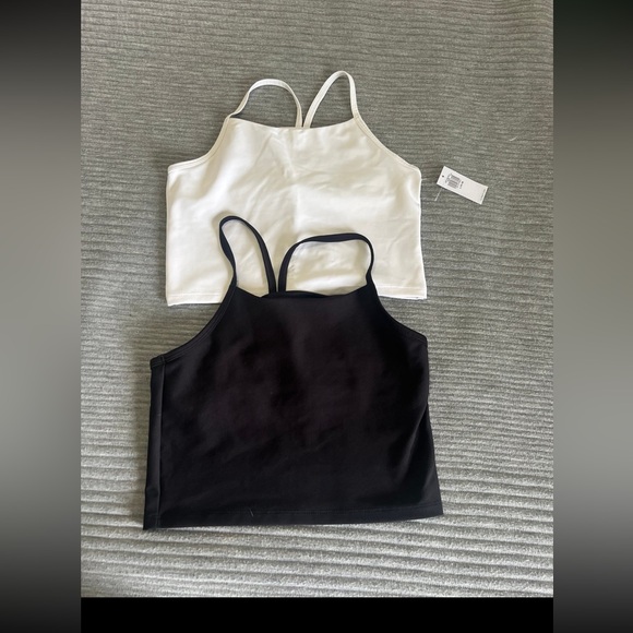Old Navy Kids White and Black Tank Tops - Picture 1 of 2